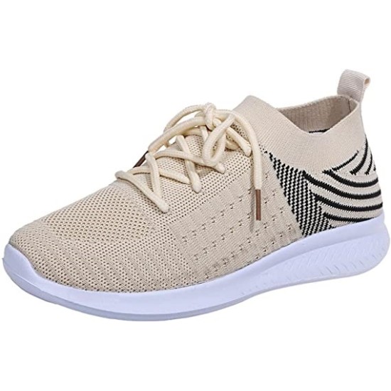 Sneakers Women Shoes Orange Pattern Canvas Shoe Casual Women Shoes Flat Lace-Up Women Platform Sneakers 